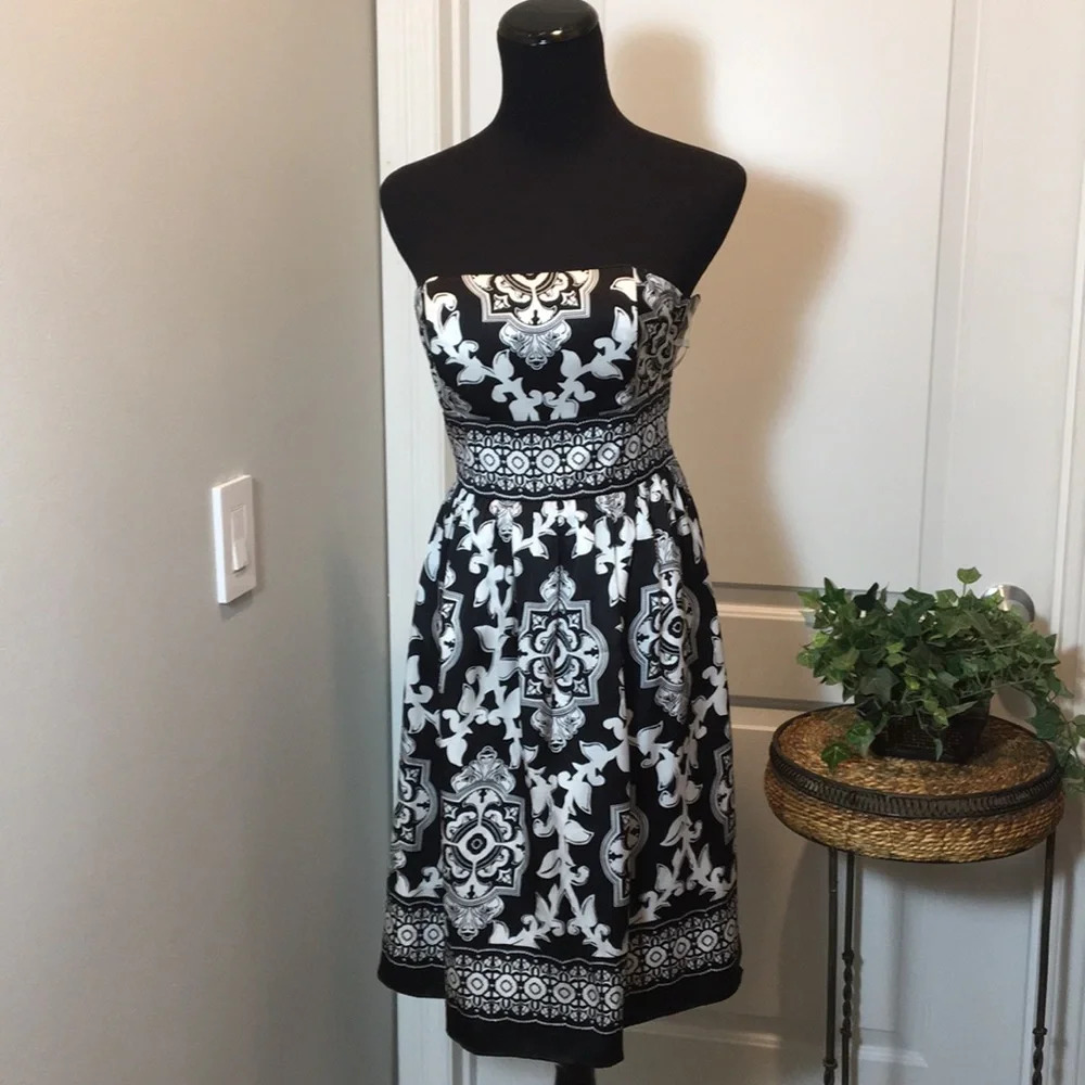 White House Black Market Mandella Silk Dress